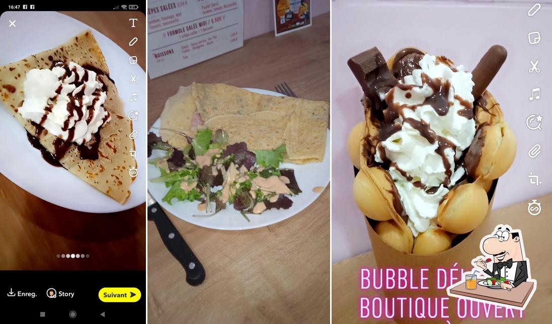 Мороженое в "Bubble délice, crêperie, bubble waffle"