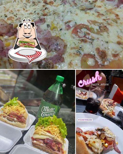 Clube sanduíches em Pizzaria