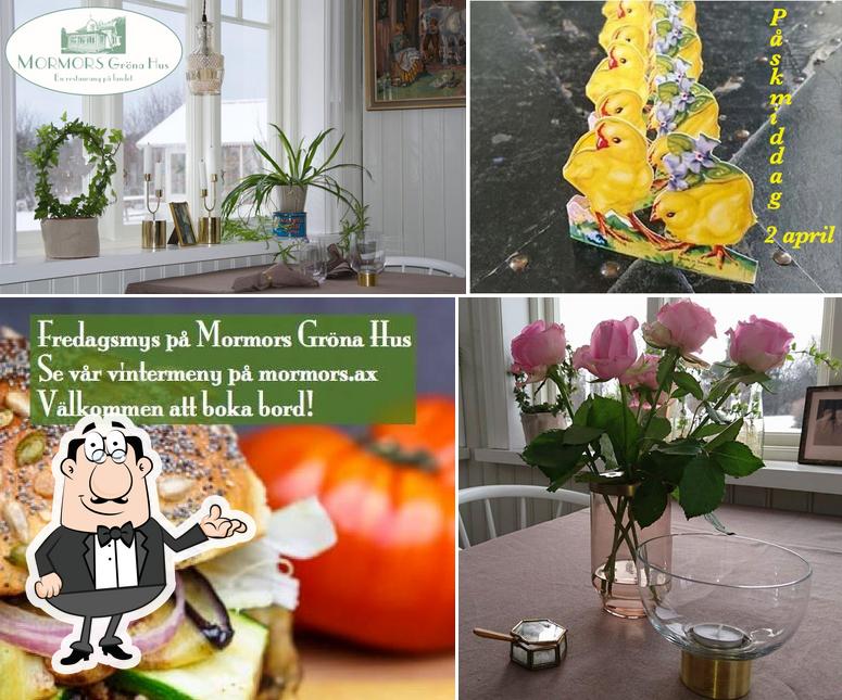 Las imágenes de interior y comida en Restaurant Mormors Gröna Hus