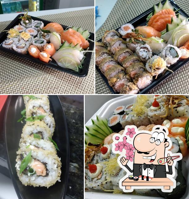 Experimente diferentes opções de sushi