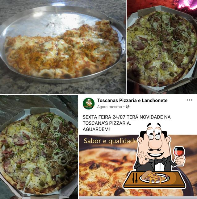 Escolha diferentes tipos de pizza