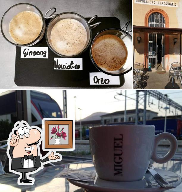 Questa è la foto che mostra la interni e cibo di Bar la Coincidenza