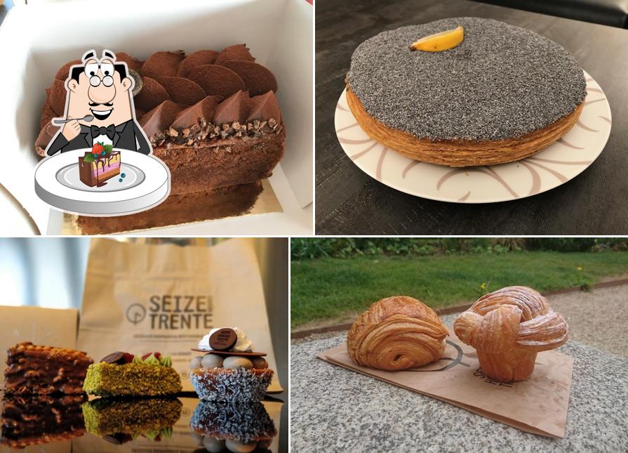 Gâteau au chocolat à PÂTISSERIE BOULANGERIE SEIZE HEURES TRENTE