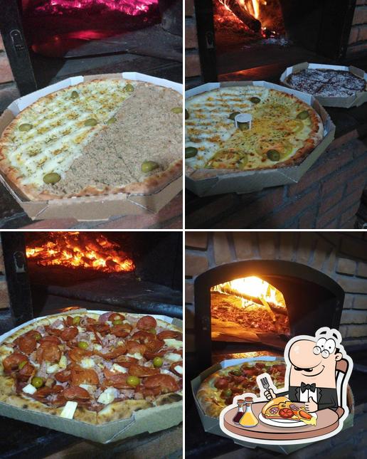 Consiga diferentes tipos de pizza