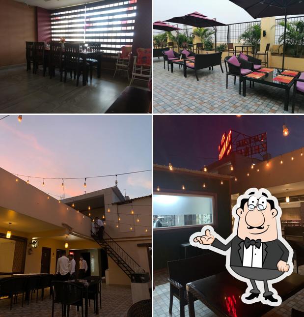 Take a seat at one of the tables at Kesaria Restaurant