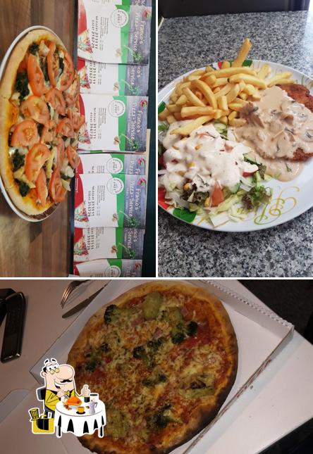 Essen im Franco’s Pizza Service