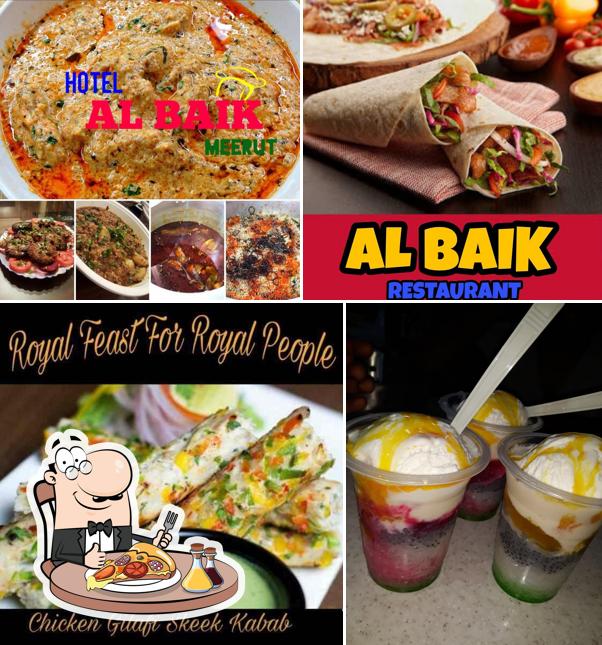 Try out pizza at al baik restaurant