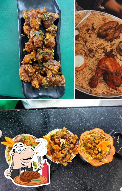 Get meat dishes at Bharat food court