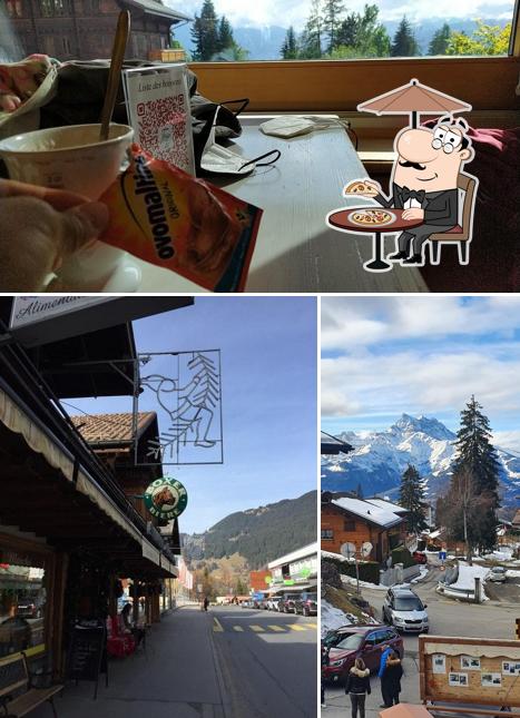 Guarda la immagine che mostra la esterno e tavolo da pranzo di Boulangerie-Chocolaterie Heiz