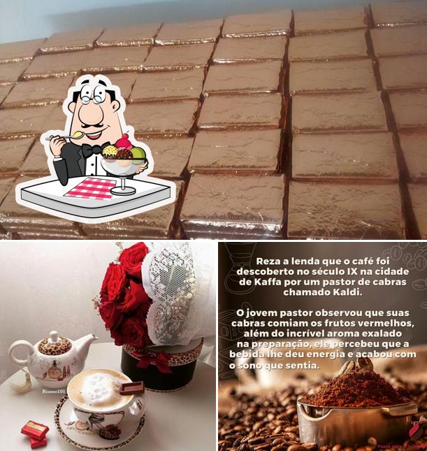 Café Vó Maria provê uma escolha de pratos doces
