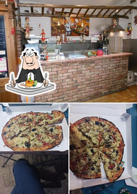 Еда в "Pizza Pinocchio"