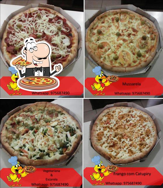 Consiga pizza no Canários Pizzaria