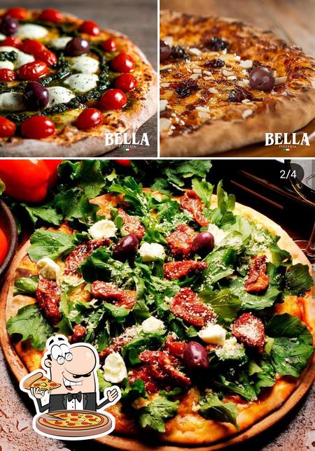 No BELLA PIZZA, você pode desfrutar de pizza