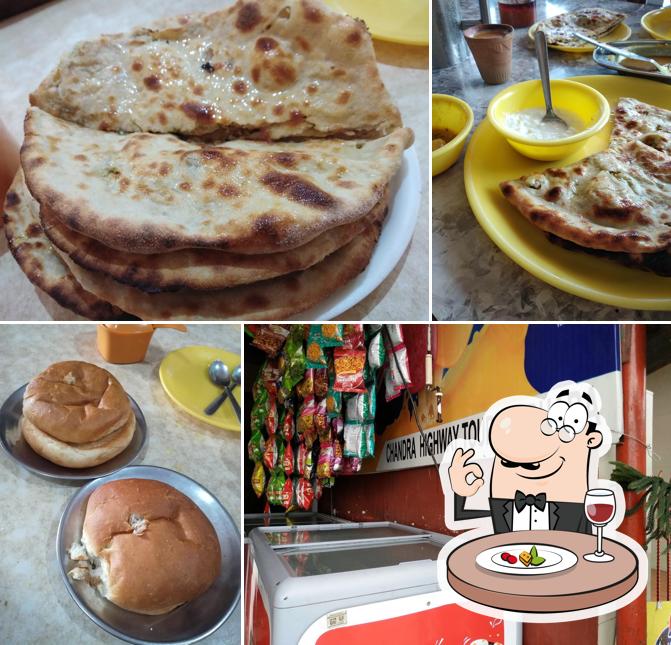 Food at Chandra Highway Tourist Dhaba