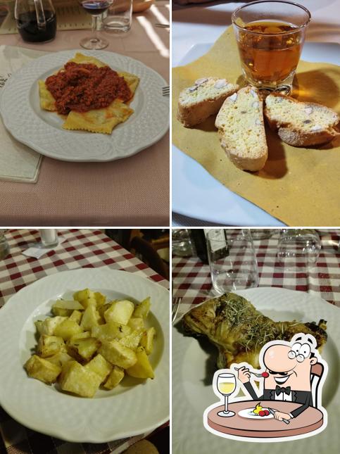 Cibo al Trattoria Toscana, Capalbio