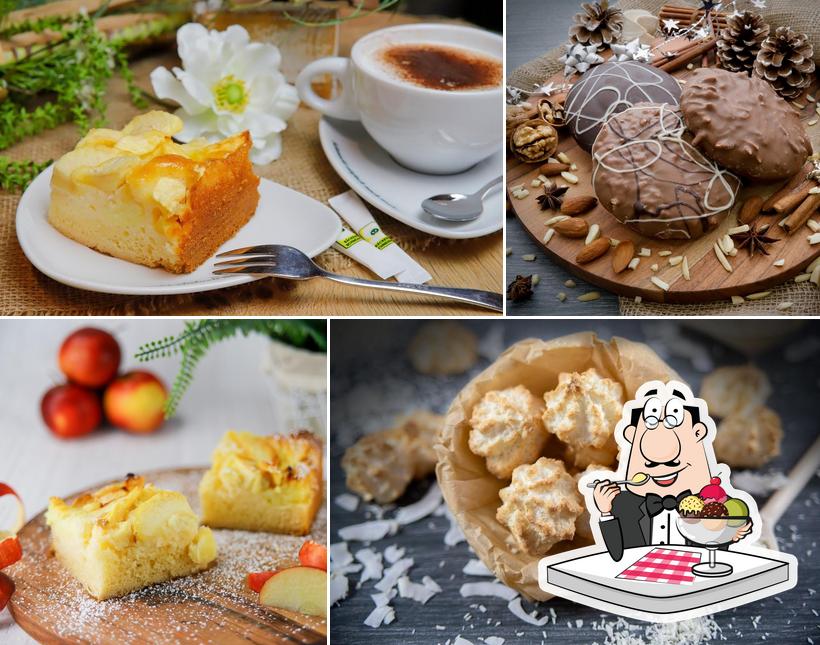 Bäckerei Schneider GmbH serviert eine Mehrzahl von Süßspeisen