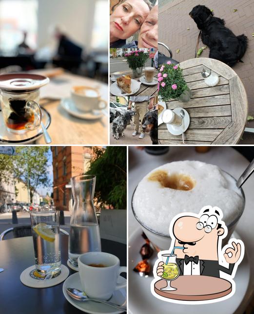 Café à Schwarz-Weiß-Cafe