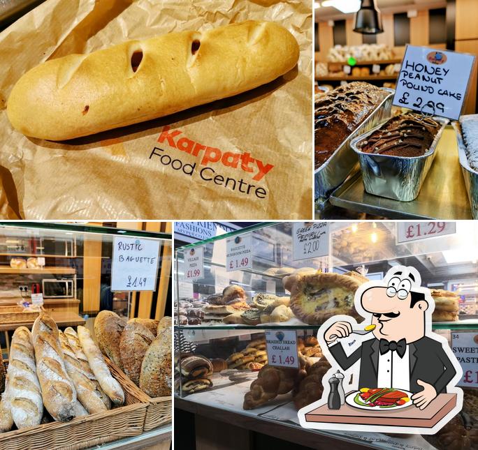 Meals at Karpaty Bakery, Kirkgate Market