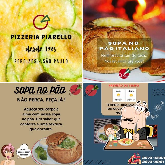 Platos en Pizzaria Piarello