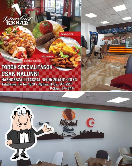 Посмотрите на внутренний интерьер "Istanbul Kebab Tatabánya"