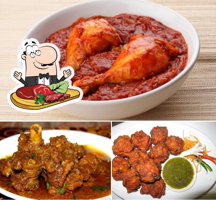 Get meat dishes at Green Chilli Restaurant