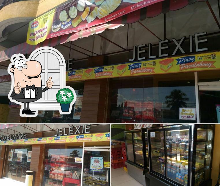 The image of Jelexie Bakeshop’s exterior and interior