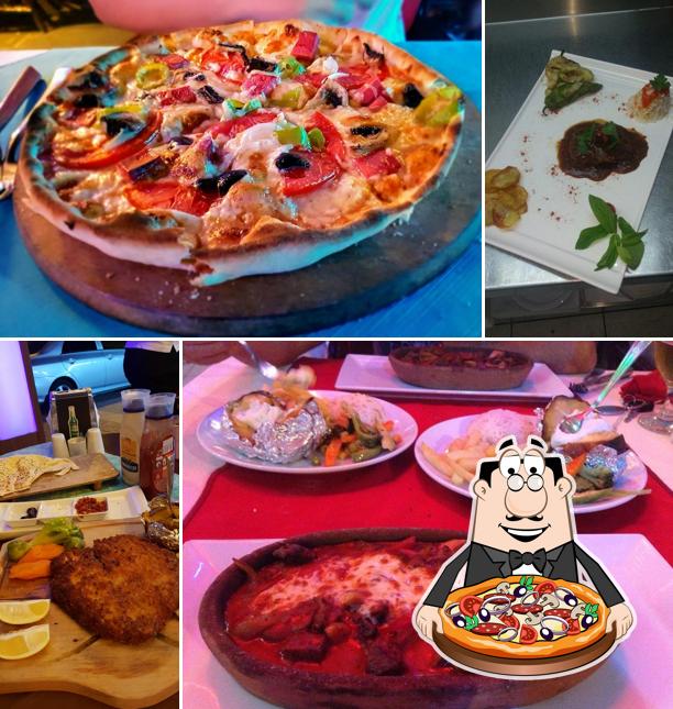 Pick pizza at Casper Restaurant