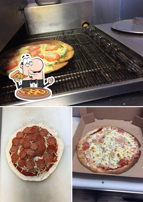 Get pizza at Cafe At Metro V