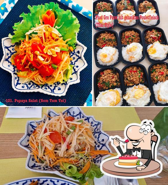 Krua Thailand Restaurant & Take Away offre une sélection de plats sucrés