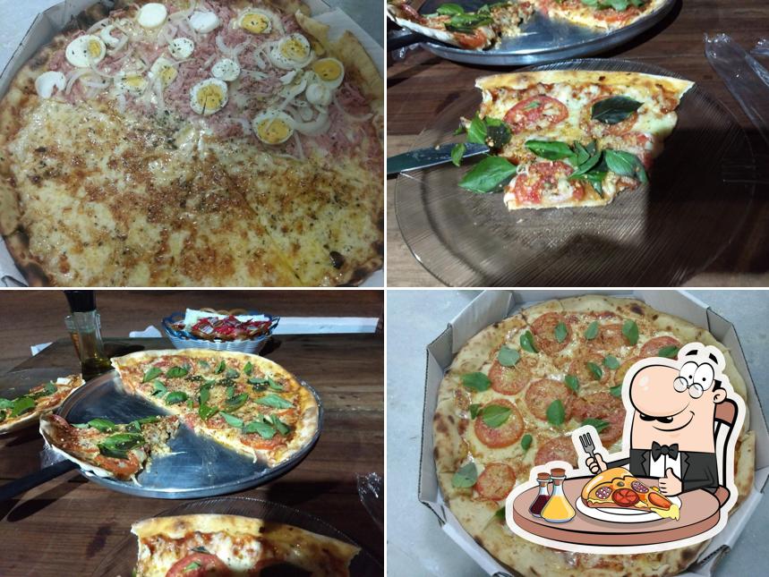 Escolha diferentes tipos de pizza