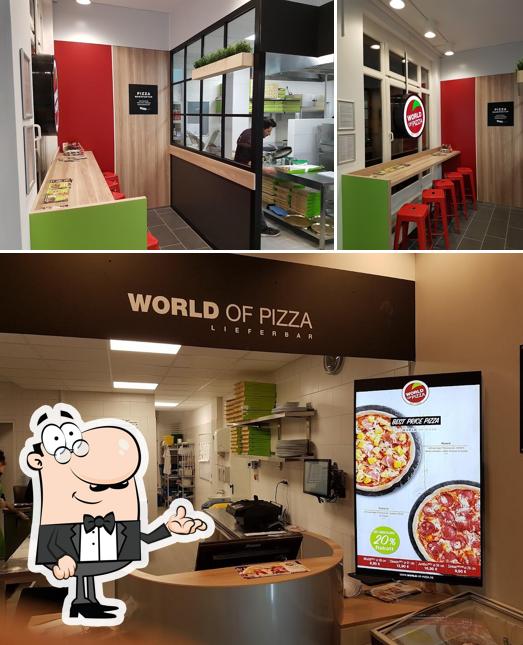 Die Inneneinrichtung von WORLD OF PIZZA Potsdam-West