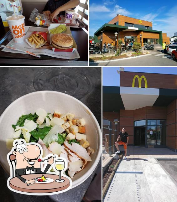 Voici l’image affichant la nourriture et extérieur sur McDonald's