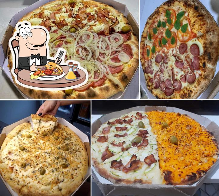 Consiga diferentes variedades de pizza