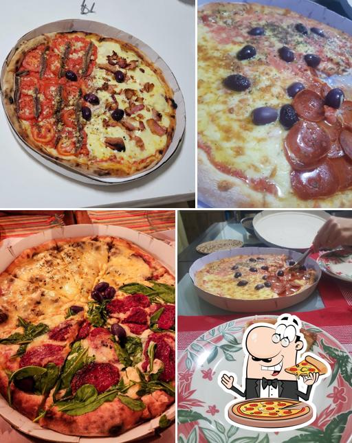 Peça diferentes estilos de pizza