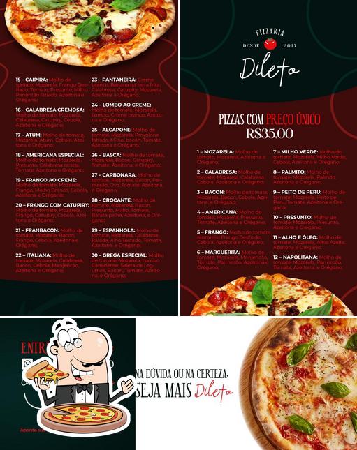 Get pizza at Dileto Pizzaria Delivery