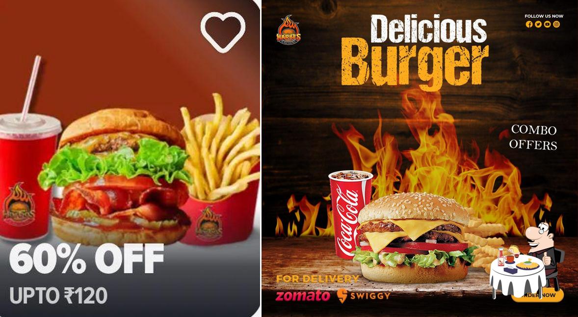 Get a burger at Harbes Burger