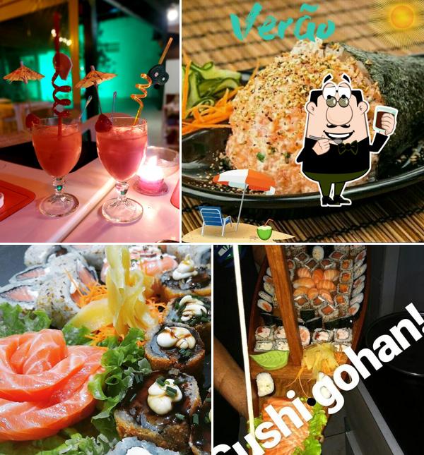 Desfrute de uma bebida no Sushi Gohan