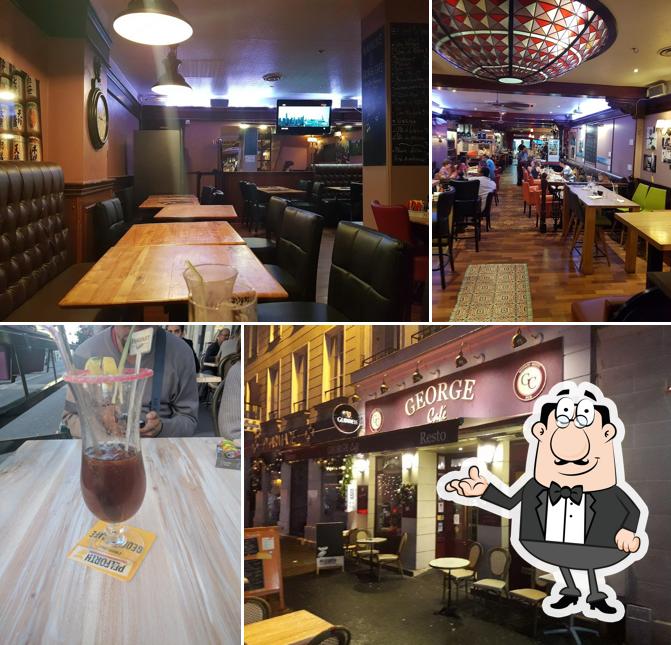 Installez-vous à l'une des tables de George Café