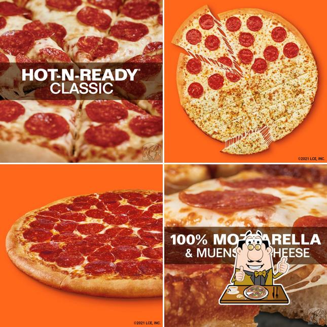 Pick various kinds of pizza