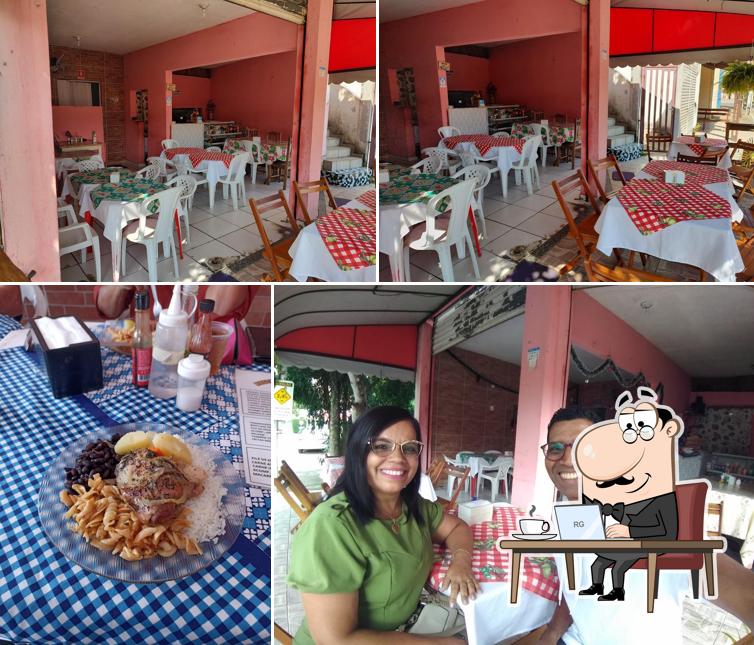 O interior do Restaurante 2 irmaos