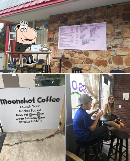 The interior of Moonshot Coffee LLC