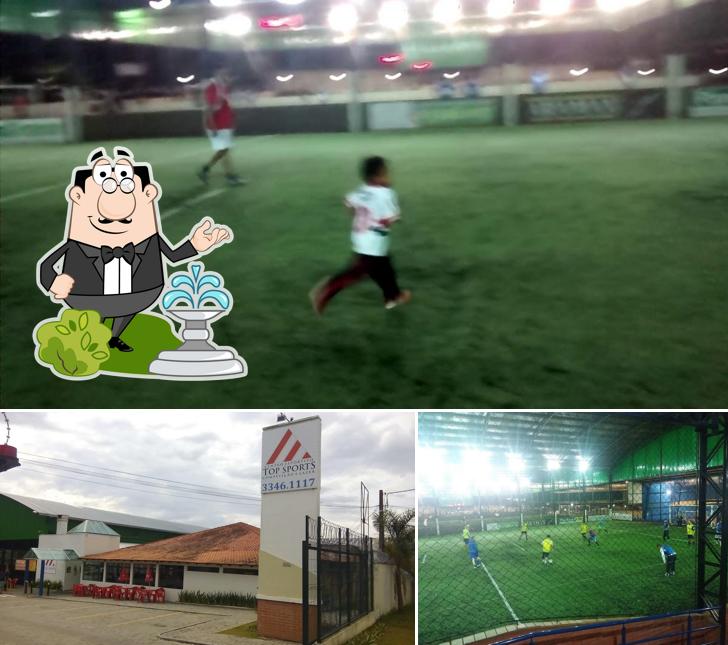 Descubra a parte externa do Top Sports Centro Esportivo