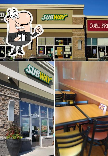 Subway se distingue par sa extérieur et table à manger