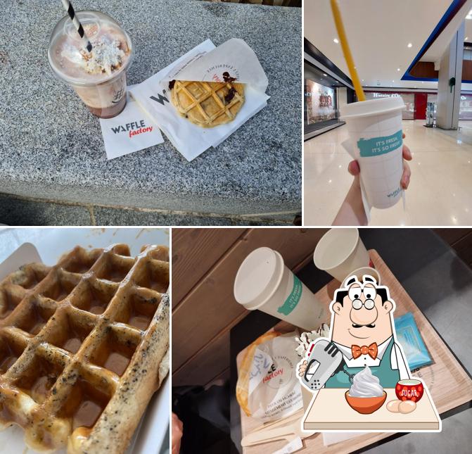 Waffle Factory Les 3 Fontaines offre une éventail de plats sucrés