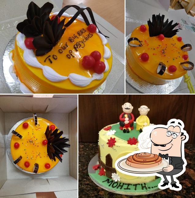 Here's an image of Aahaar Cake of The Day