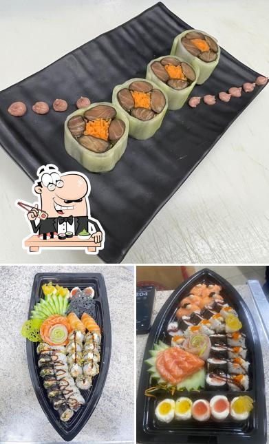 Experimente diferentes opções de sushi