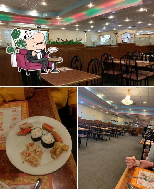 This is the photo displaying interior and food at China Buffet