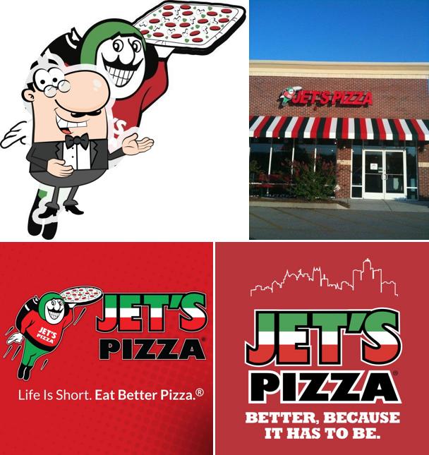 Look at the image of Jet's Pizza