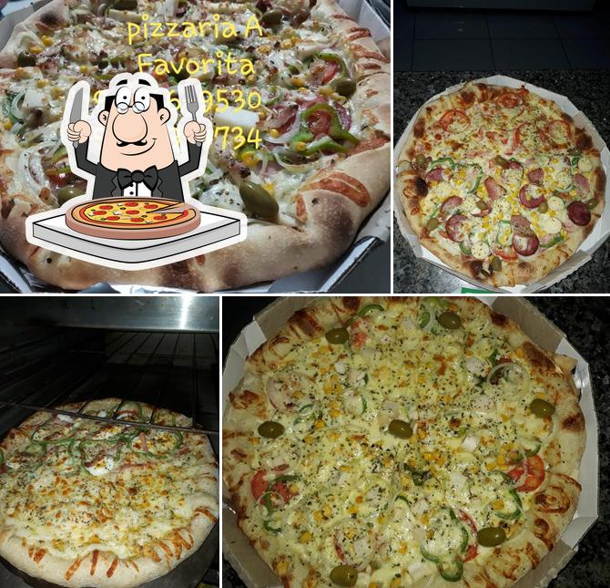 Consiga pizza no Pizzaria A Favorita