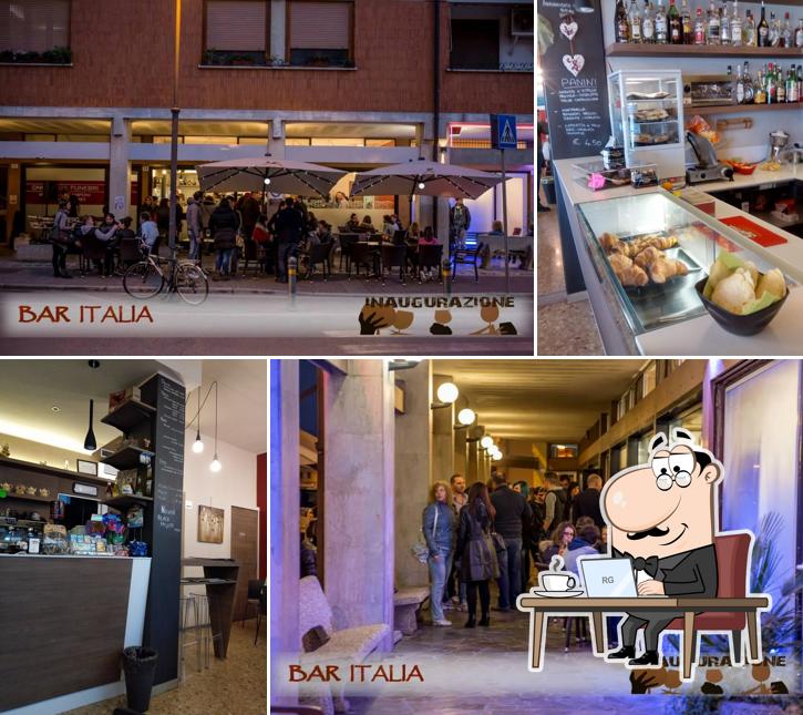 Gli interni di Bar ITALIA